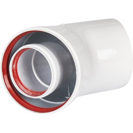 The chimney element Rommer RCA-6010-000045, divert is dialing, d = 60/100 mm, 45 °-3