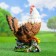Garden figure "Chicken with chickens" large 30x17x42cm