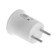 Ecola adapter, plug-patron, E27, 40 x 55 mm, white