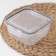 Container for products with latches, 800 ml, sealed cover, transparent color