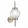 Wall lamp E14, 1x40W, 16.5x38.8 cm, Nickel color, transparent