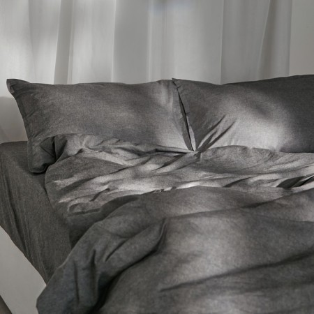 SL Home sheet SL Home "Denim" 160*200+30 cm, central dark, 100% greedy cotton-2