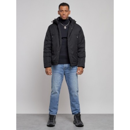 Sports male winter, size 60, black color