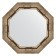 Mirror in the baguette frame, silver bamboo 73 mm, 54x54 cm
