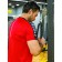 Sports T -shirt male ise, size 48, red color