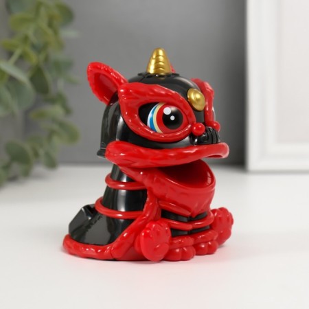 Plastic Plastic "Chinese Leo" Red-Cherry 8.5x7.3x8.5 cm-4