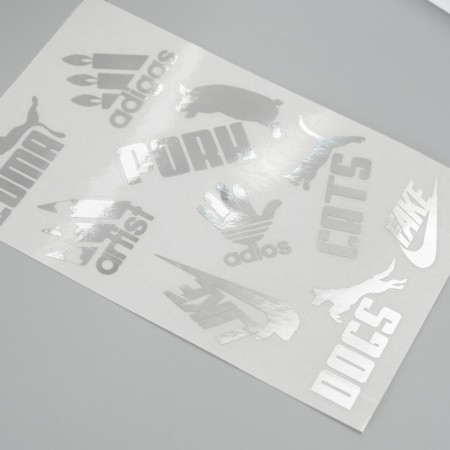 Stickers (stickers) "Logos" 10x15 cm, color silver, 5-325-1