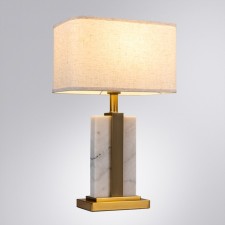 Декоративная настольная лампа Arte Lamp Varum A5055LT-1PB, E27, 60 Вт, 35х20х57 см, медный, серый