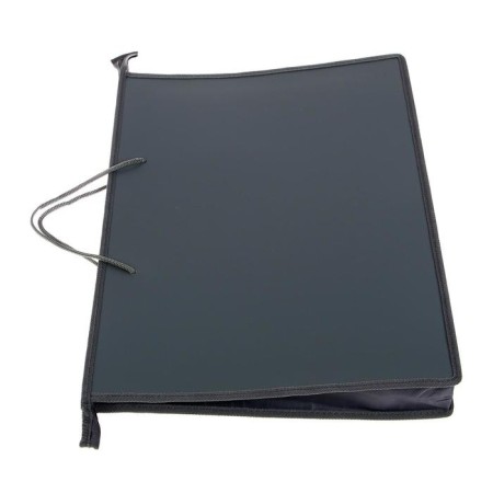 Folder for drawings and drawings A3, 470 x 335 x 50 mm, with handles, plastic, lightning from above, 0.8 mm, PM-A3-35, gray-1