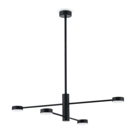 Freya FR5363CL-04B TACTIC, 845x845x775 mm ceiling lamp, GX53, 4x32W, black color