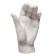 Gypsum figure anatomical details: "Women's brush" 18.5 cm