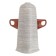 Outdoor angle (external) with fasteners for skirting board 70mm "decoration", 253 Gray ash.
