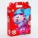 New Year. Gift box New Year's gift "Smeshariki" License 16.8 x 6.8 x 20, 9 cm (+3.9 cm).