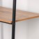 Wardrobe system with the shelves "Scandinavia 1", 110 × 38.5 × 147 cm, black color
