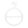 Hanged a circle (packing 20 pcs.), Transparent color 12.5 × 15 × 0.2