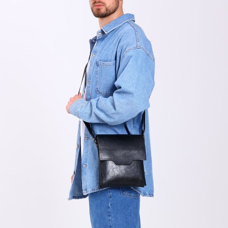 Male bag, black color-7