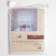Curtain to the kitchen without curtain tape, 200x165 cm, white color, 100% polyester