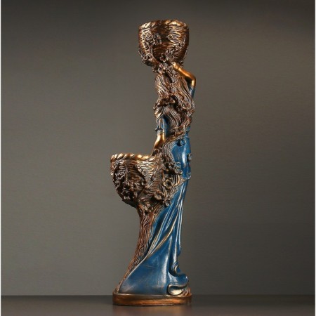 Figure "Girl with two Kashpo" Red, 24x30x96cm-9