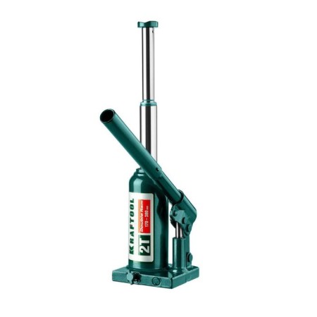 Bottle-bottle jack Kraftool Double RAM 43463-2, two-stage, rise 170-380 mm, 2 tons-1
