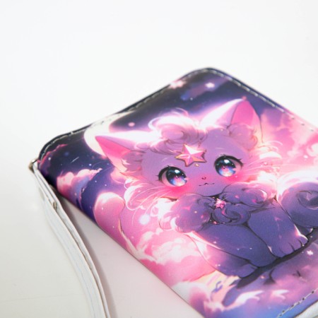 Children's wallet with lightning, lilac color-3