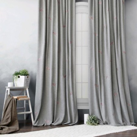 Set of curtains "Mika", size 145 x 270 cm - 2 pcs, gray