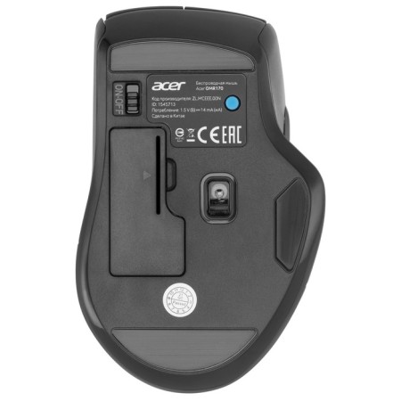 Acer OMR170 Black Optical mouse (1600DPI) wireless BT/Radio USB (5but)-2
