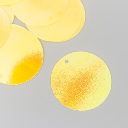 Sequins "circle" yellow set 30 g d = 2.5 cm