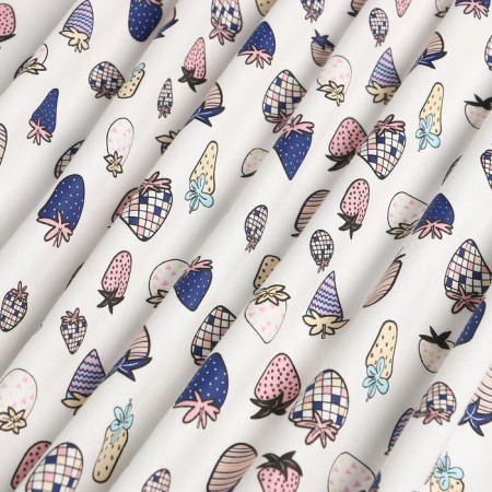 Printed fabric "strawberries" Sh.160 cm, satin, 100% cotton-5
