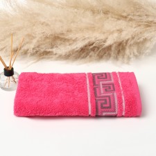 Terry towel Tavropos 50x90cm, pink color, 460g/m, cotton