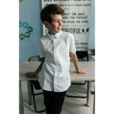 Surchachka upper for ISEE boys, height 158-164 cm, white color