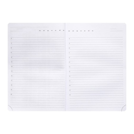 Leduced A5 Diary, 160 sheets, Devente.couple with umbrella, firm artificial leather cover with foam rubber, 2 lies, block 70 g/m2-7