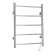 Domoterm electric heated towel rail "Aurora" 109-5, 530 x 710 mm, 5 crossbars, right