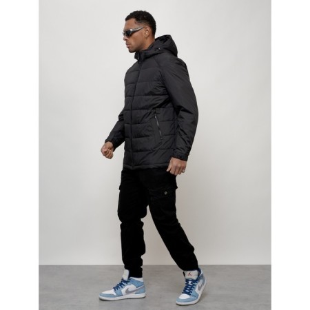 Male spring jacket, size 54, black color-10