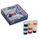 Fabric paint, set of 9 colors x 15 ml, ray, water -based acrylic