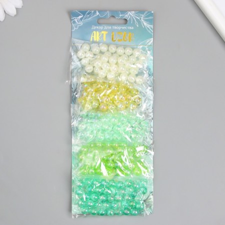 Beads for creativity Plastic "Pearl. Summer Polyana" nr 5 colors x 10 g d = 0.8 cm 929200-2