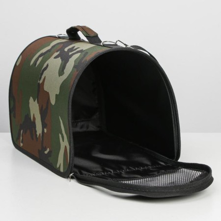Bag - Animal Carriage "Camouflage", frame, 40 x 25 x 26 cm, mix of shades-3
