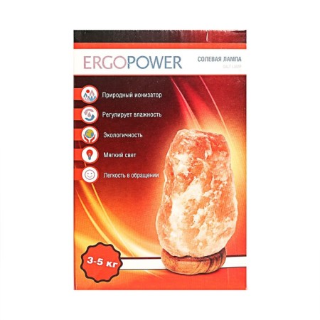 Salt lamp Ergopower ER 502, 220 V, 15 W, 3-5 kg-4