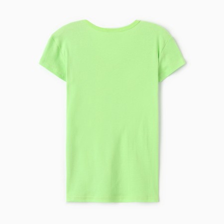T-shirt Women's V-shaped neckline, color-green color, size 48-3