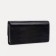 Women's wallet on the button, black color