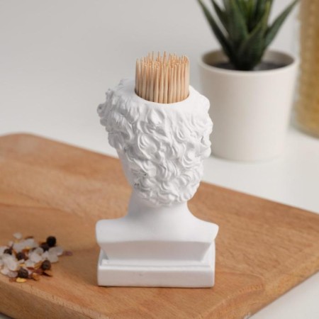 David toothpick stands, white, 5x5x9 cm-1