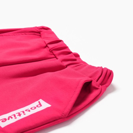 Kit for girls (sweatshirt, trousers), raspberry color, height 98 cm-5