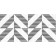 Wall insert Calacatta Chevron white 29.8x59.8