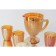 Glass Glass "Vilero", 1.1 l, gold color