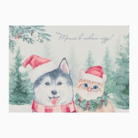 New Year's napkin on the table "heat in the new year", 40x29cm-1