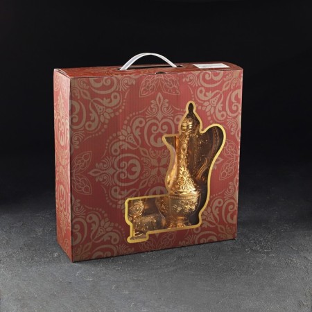 Serving set "Luxury. Gold ", 8 items: a jug 250 ml, 6 glasses, 20 ml, tray, gold color-9