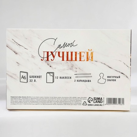 Gift set "Inspecting with beauty" Notepad A6, badge, stickers and pencils 2 pcs-11