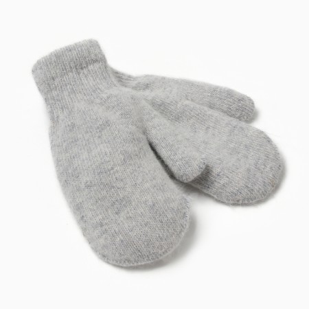 Women's mittens MIST with rabbit wool, rr 22 cm, col. grey-6