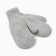 Women's mittens MIST with rabbit wool, rr 22 cm, col. grey