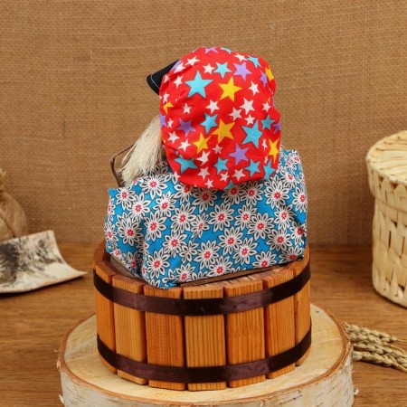 Amulet - brownie "seed on a barrel", h = 25 cm, d = 19, mix-3