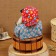 Amulet - brownie "seed on a barrel", h = 25 cm, d = 19, mix